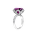 Diamond ring with Rhodolite Fire of Life4