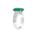 Diamond ring with Emerald Diamond Whisper4