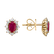 Diamond earrings with Ruby Mary Magdalene3