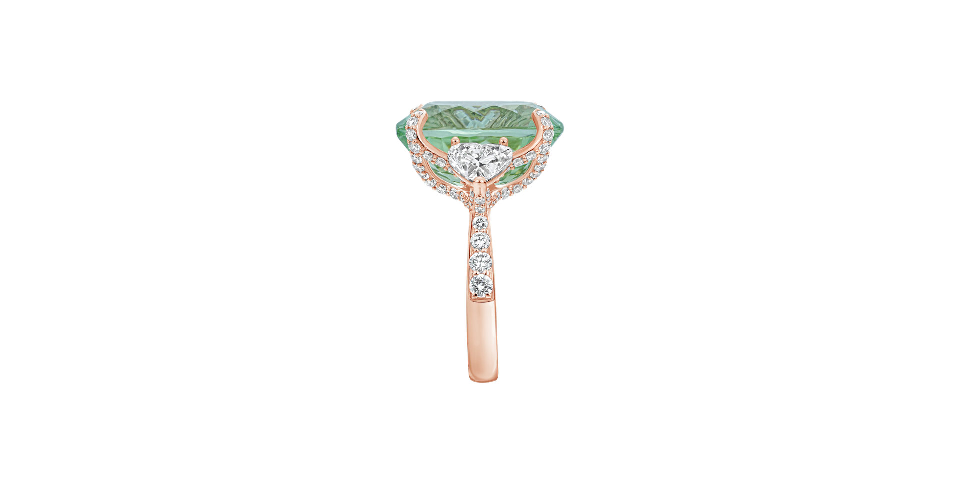 Diamond ring with Tourmaline Deloraine