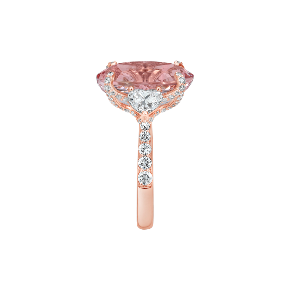 Diamond ring with Tourmaline Deloraine