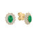 Diamond earrings with Emerald Fairy Goddess2