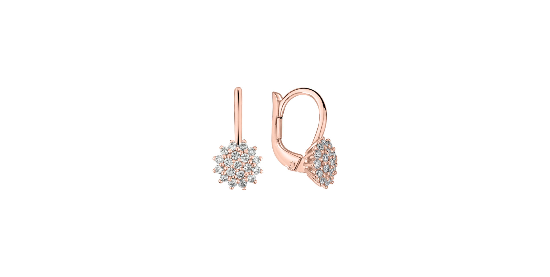 Diamond earrings Midnight Sun