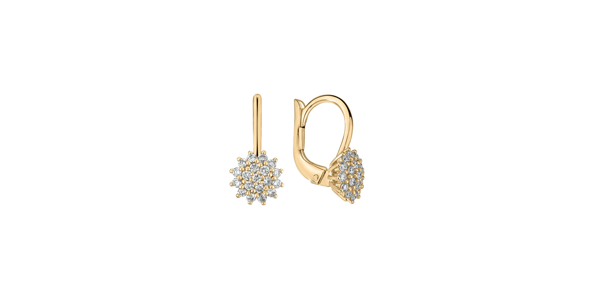 Diamond earrings Midnight Sun