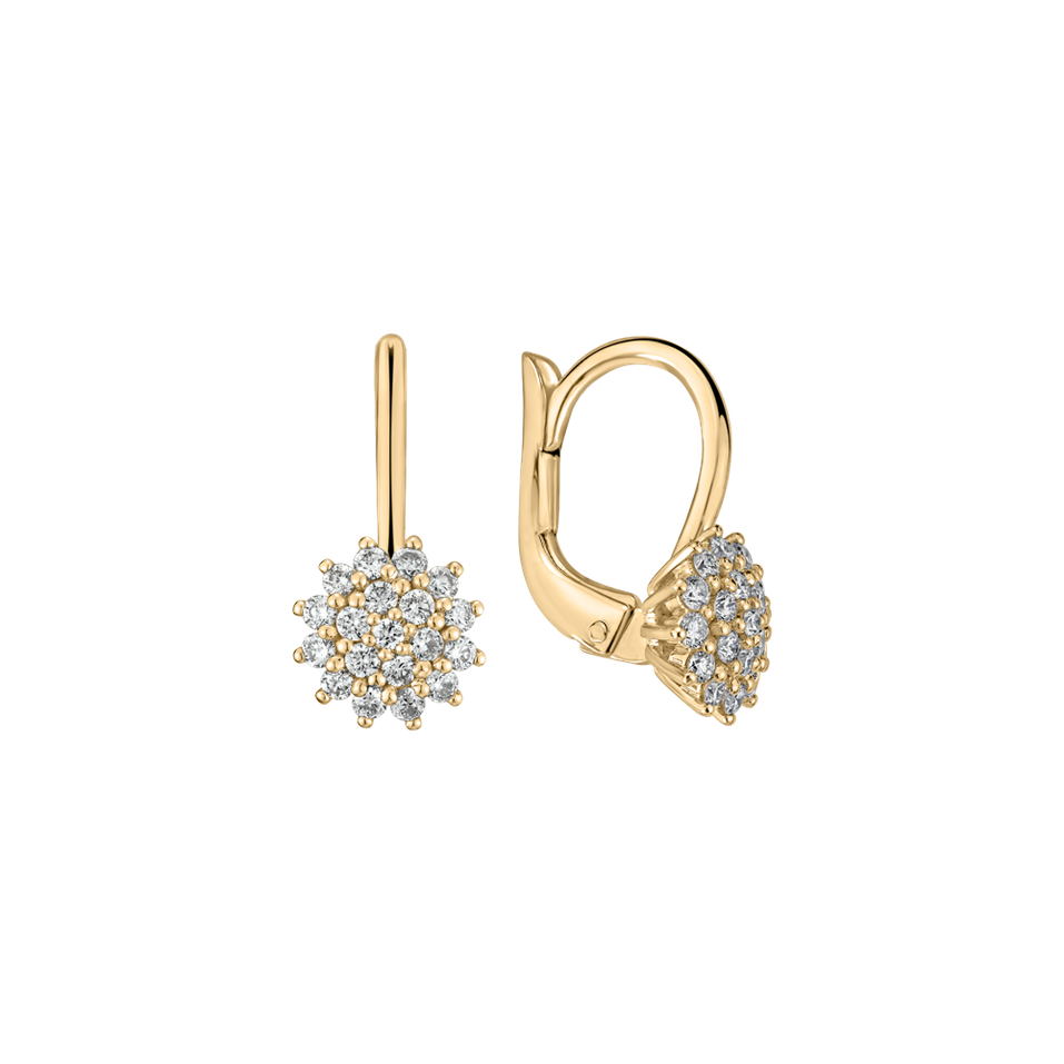 Diamond earrings Midnight Sun