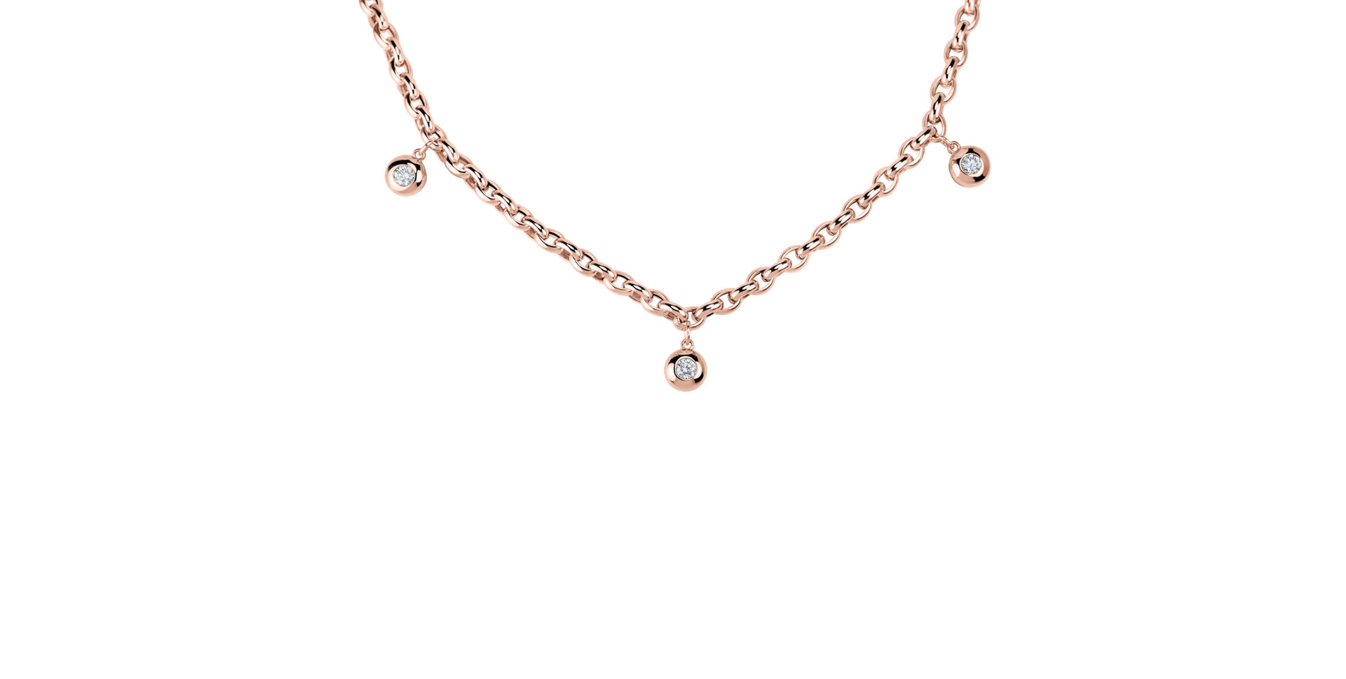 Diamond necklace The Bold