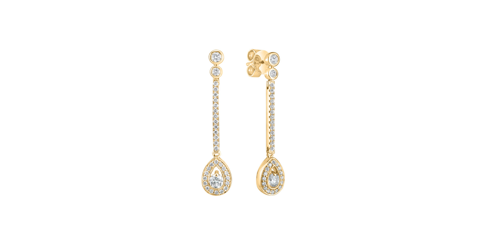 Diamond earrings Glamour Drop