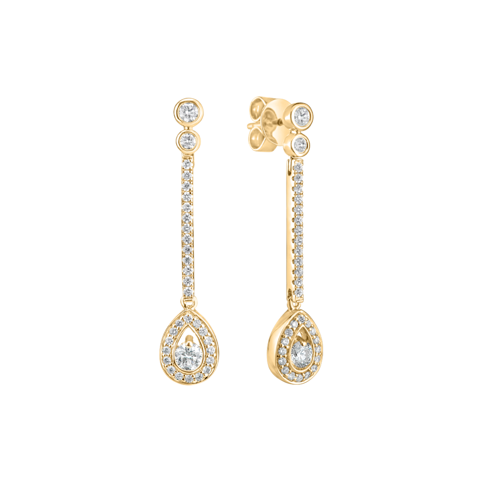 Diamond earrings Glamour Drop