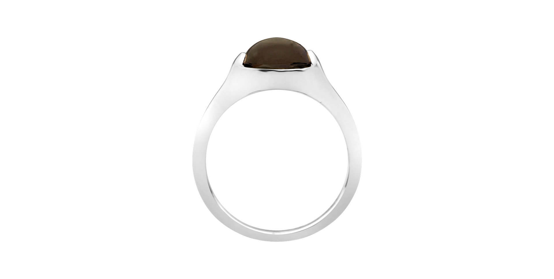 Ring with Smoky Quartz Bonbon