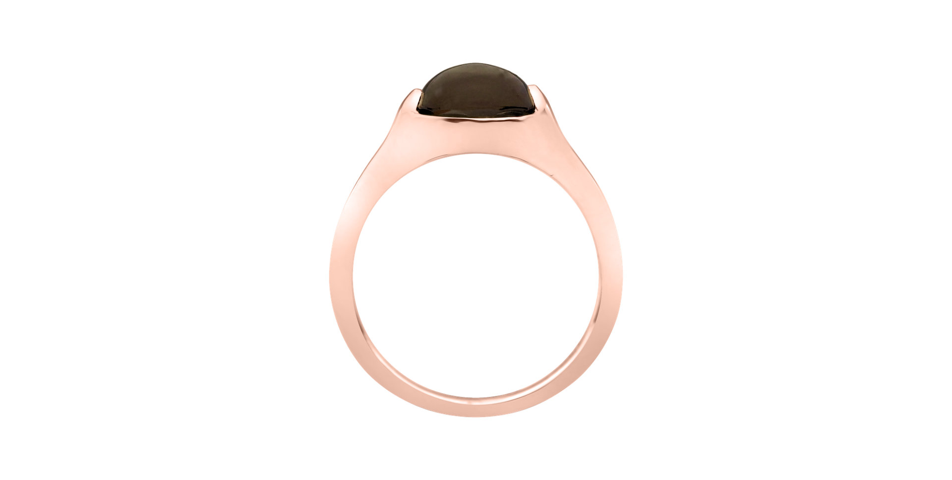 Ring with Smoky Quartz Bonbon