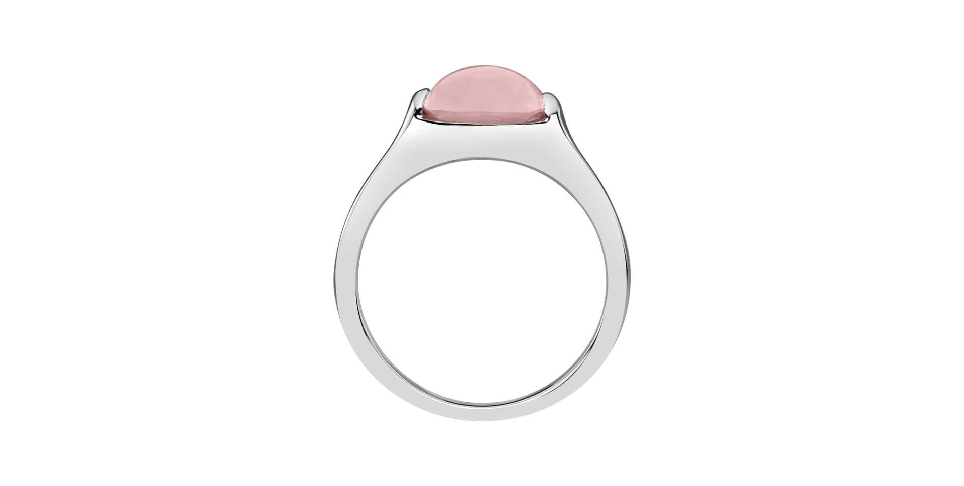 Ring with Rose Quartz Bonbon