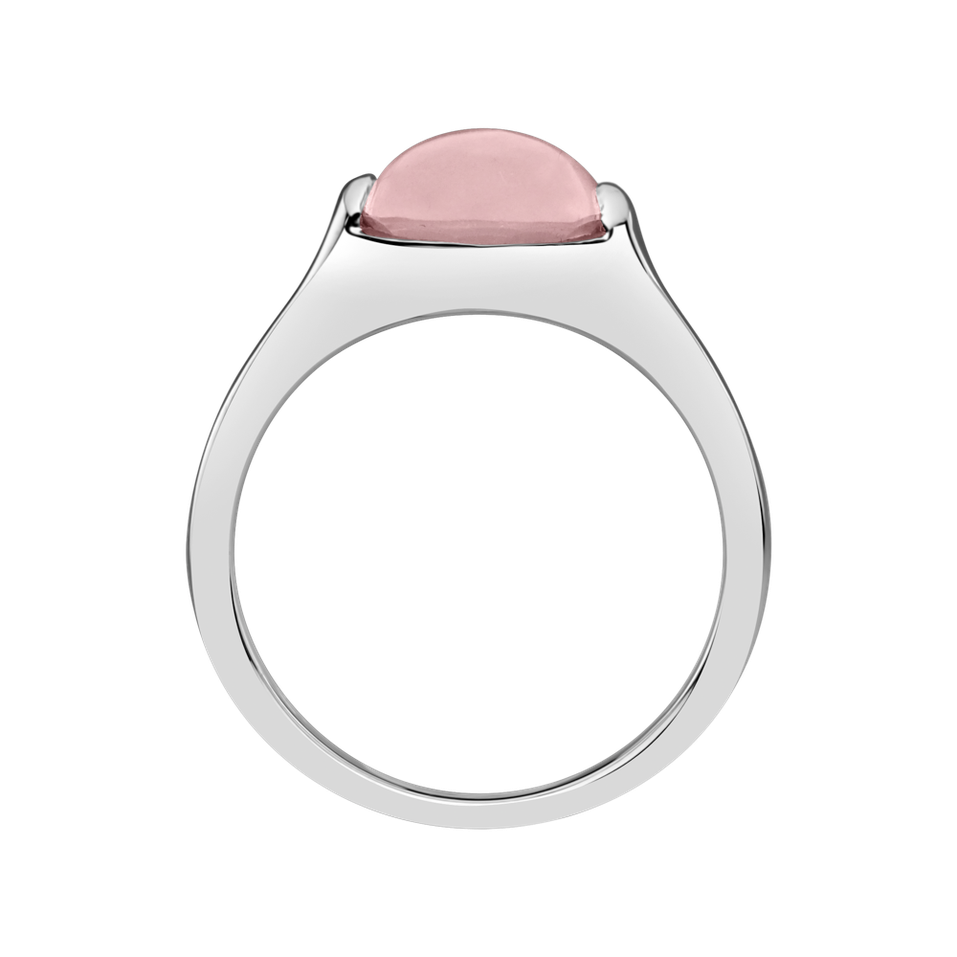 Ring with Rose Quartz Bonbon