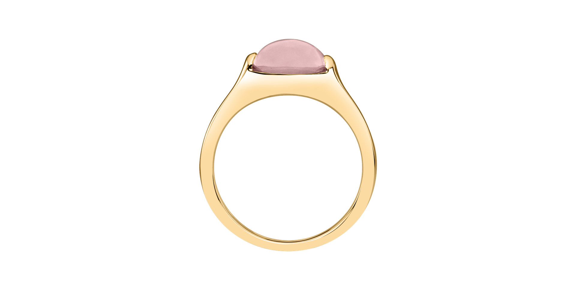 Ring with Rose Quartz Bonbon