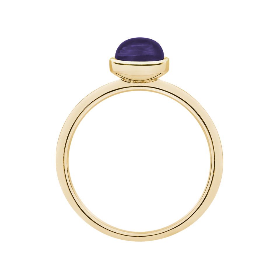 Ring with Iolit Bonbon