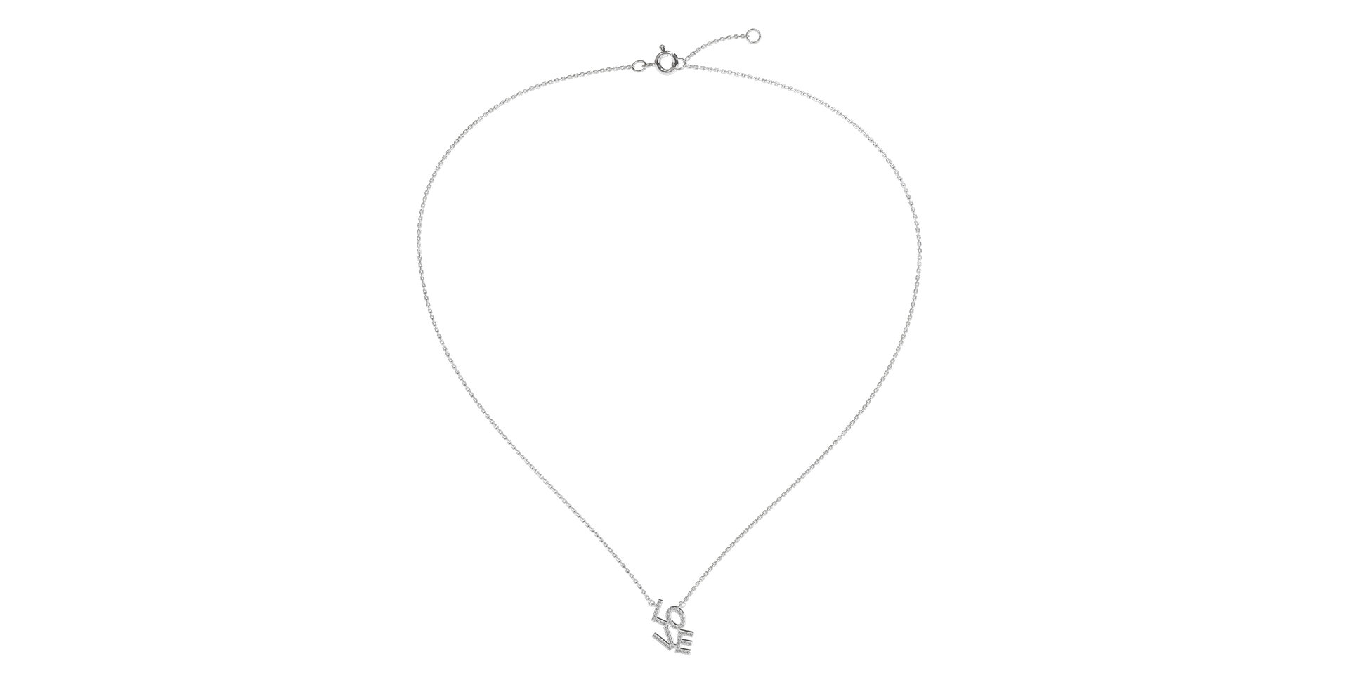 Diamond necklace Sparkling Love