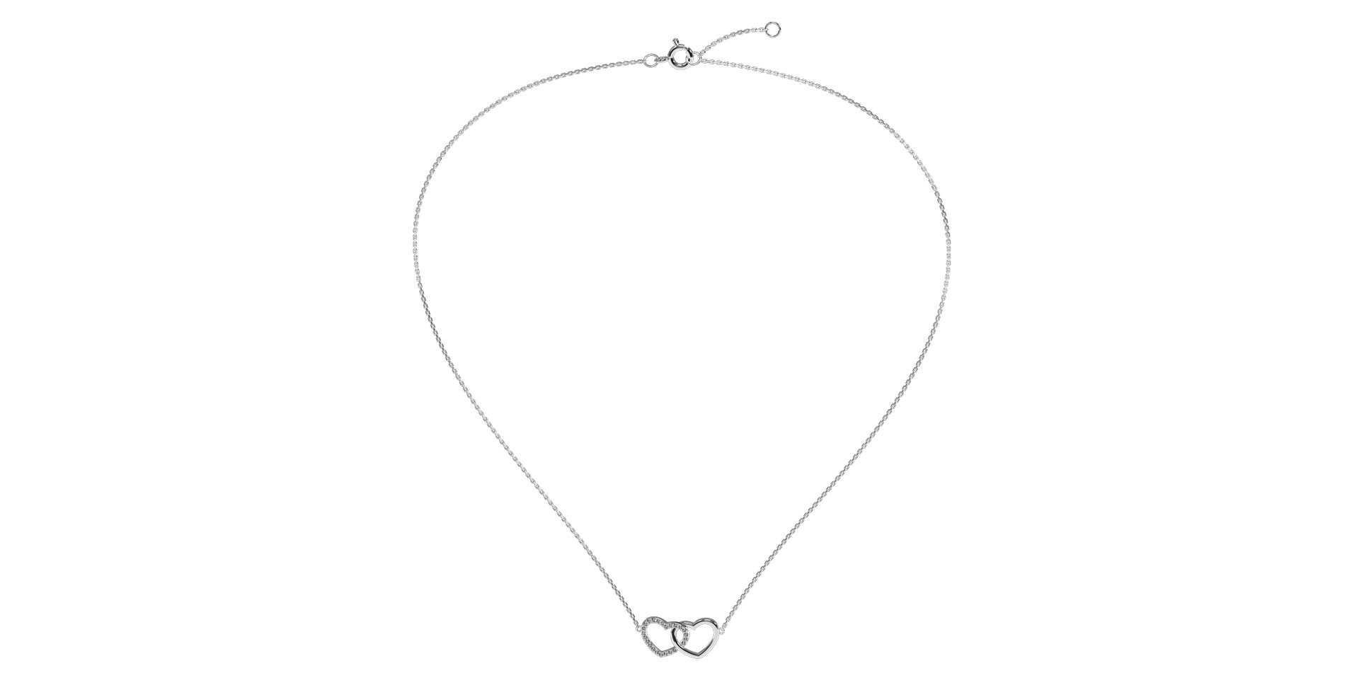 Diamond necklace Sparkling Heart