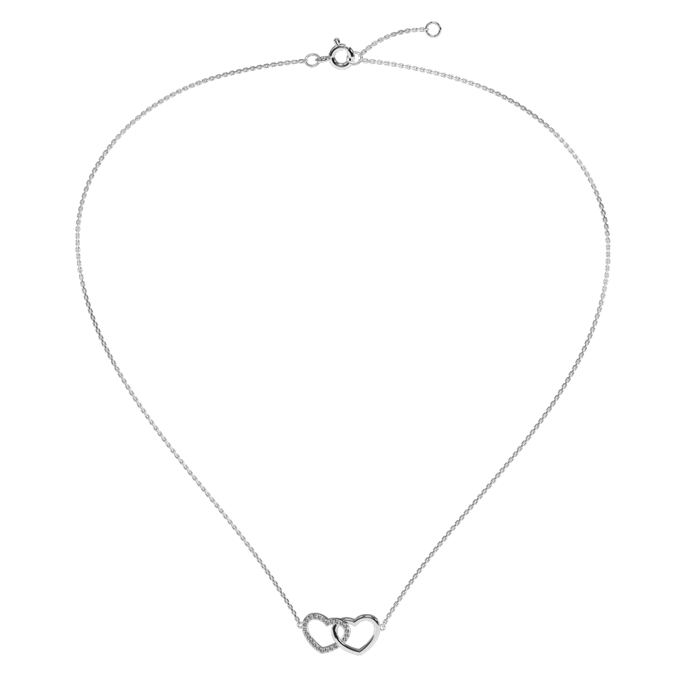 Diamond necklace Sparkling Heart