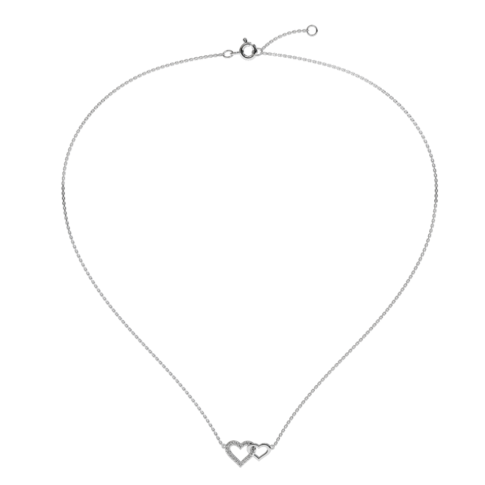 Diamond necklace Precious Hearts