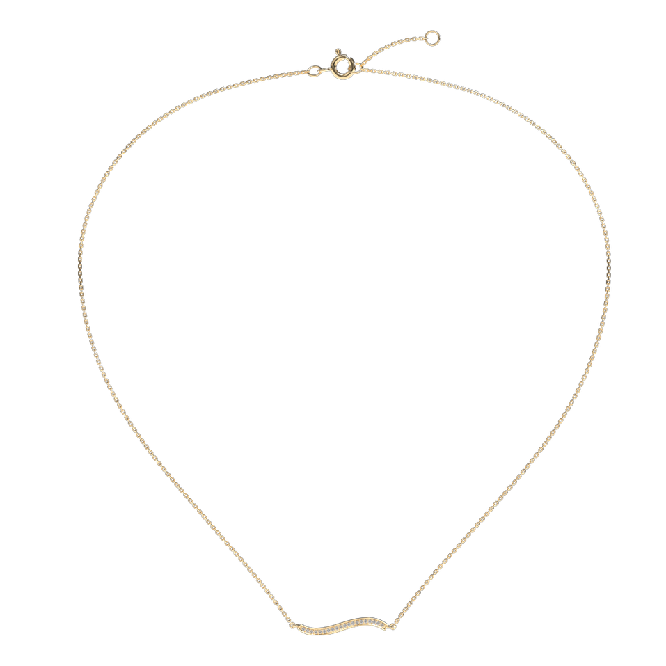 Diamond necklace Wave