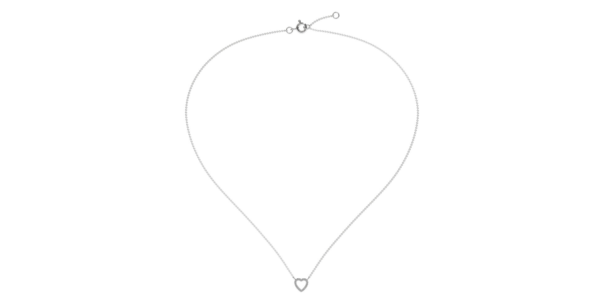 Diamond necklace Tender Heart