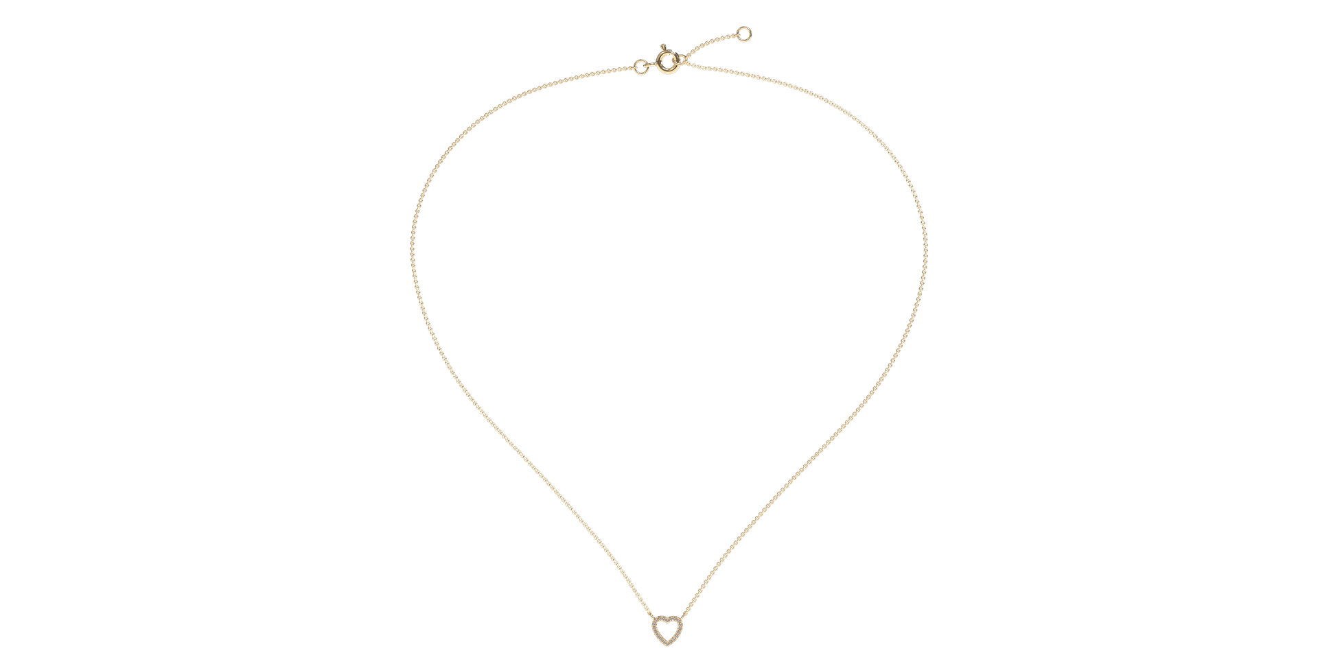 Diamond necklace Tender Heart