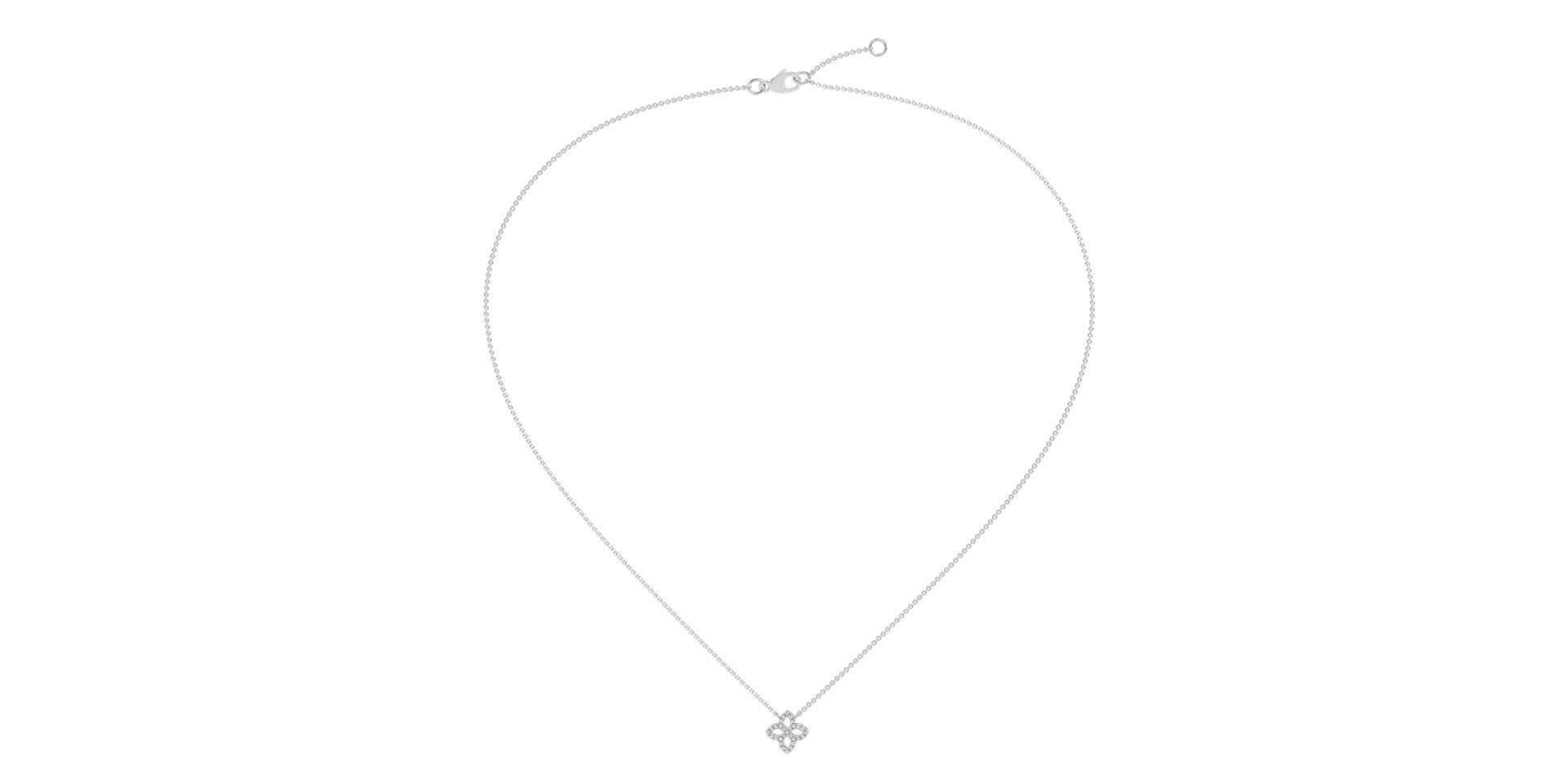 Diamond necklace Glamorous Petals