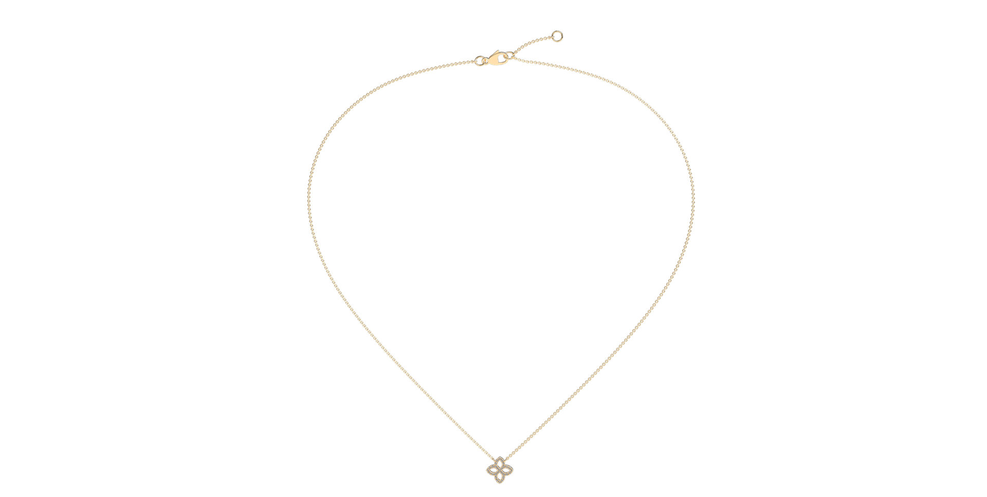 Diamond necklace Glamorous Petals