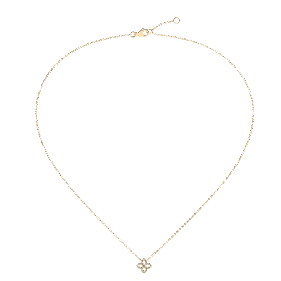 Diamond necklace Glamorous Petals