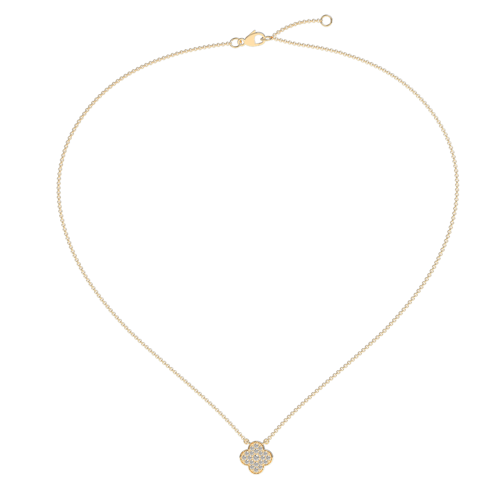 Diamond necklace Lucky Clover