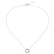 Necklace with black and white diamonds Little Circle3