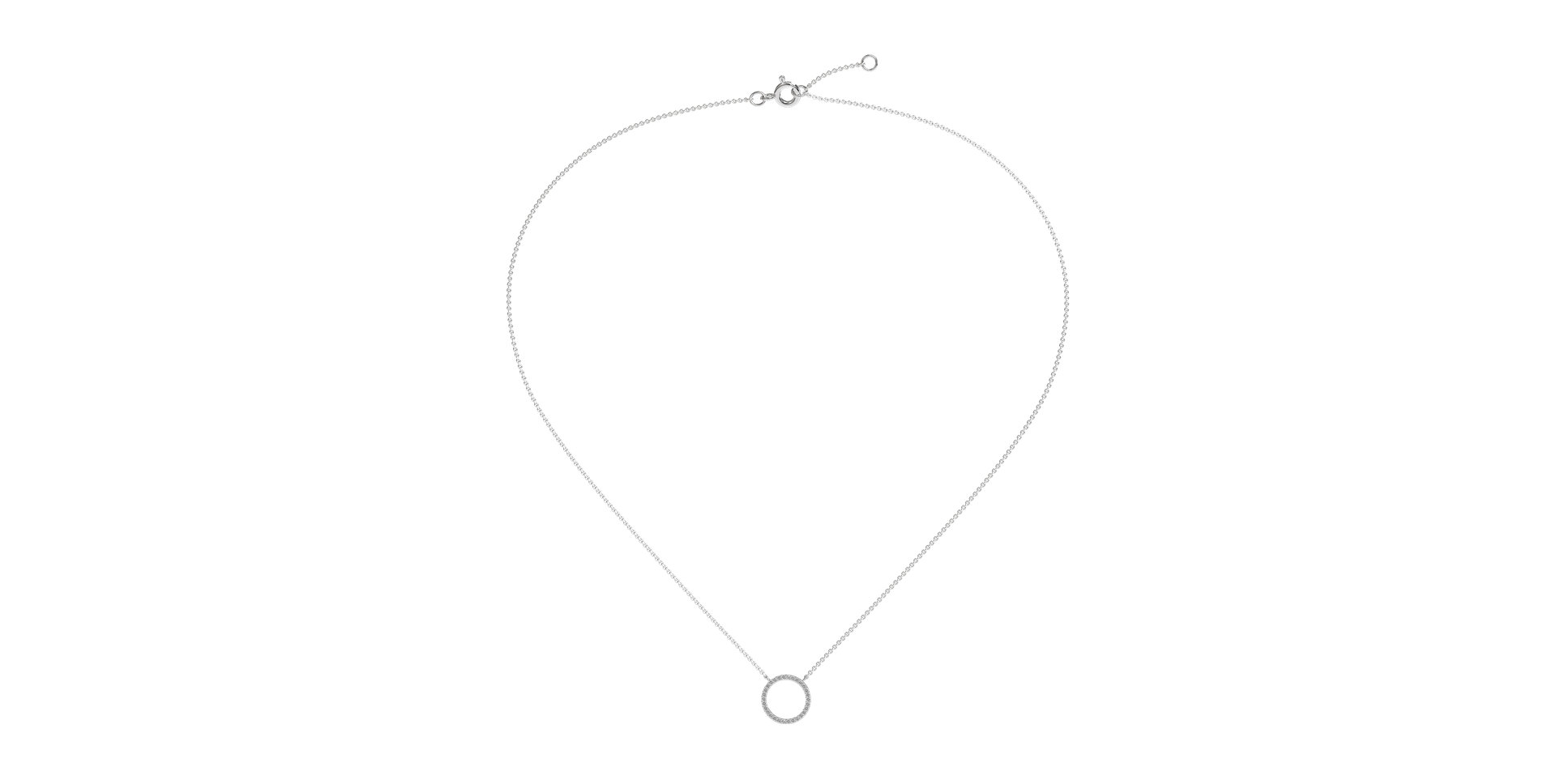 Diamond necklace Little Circle