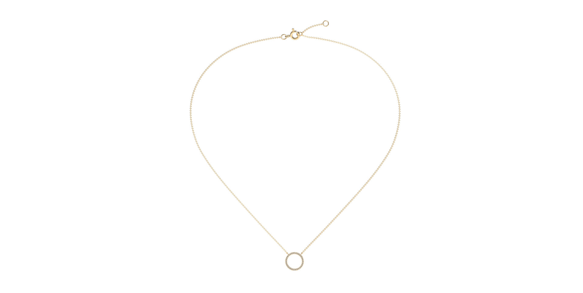 Diamond necklace Little Circle