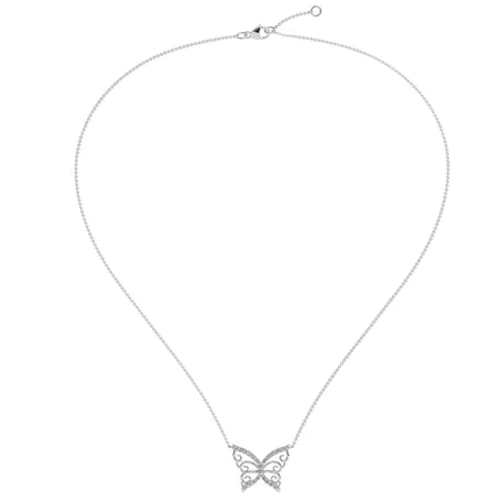 Diamond necklace Butterfly