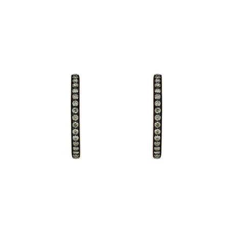 Earrings with brown diamonds Shiny Eclipse