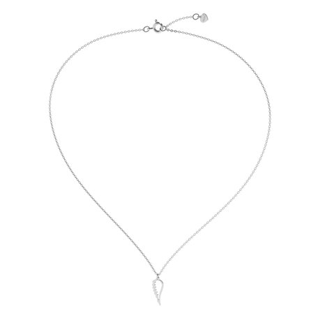 Diamond necklace Angel Wing