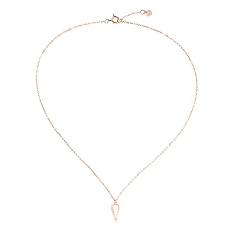 Diamond necklace Angel Wing