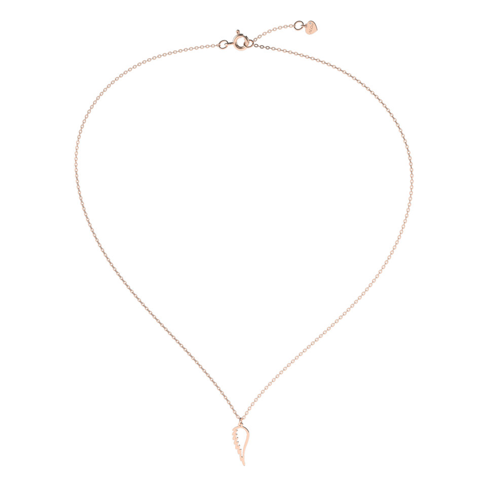 Diamond necklace Angel Wing