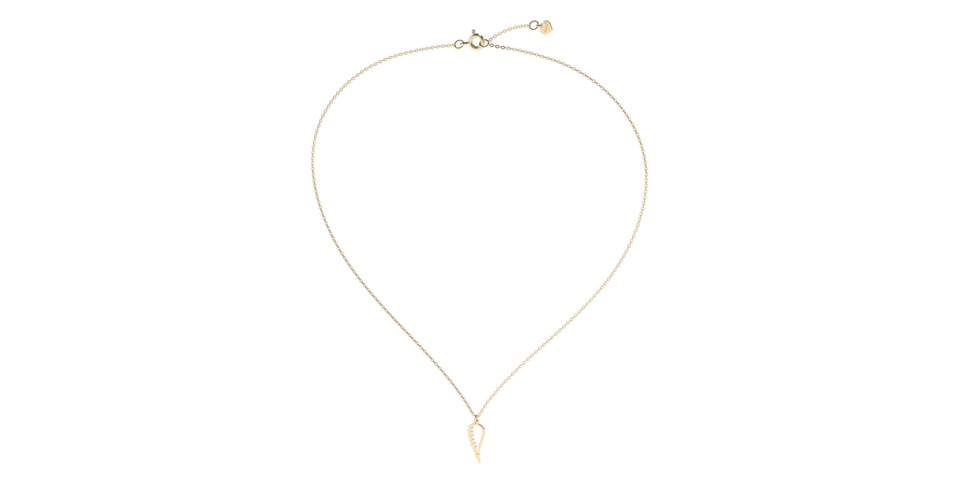 Diamond necklace Angel Wing