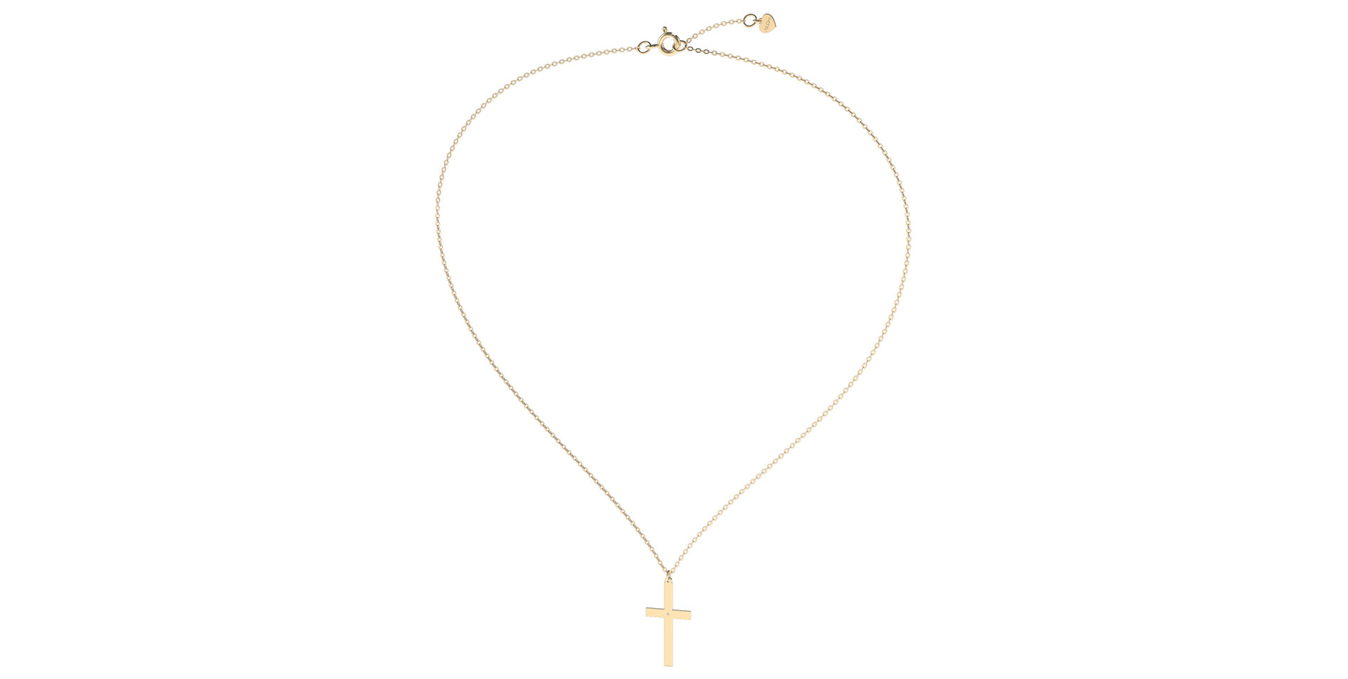 Diamond necklace Cross