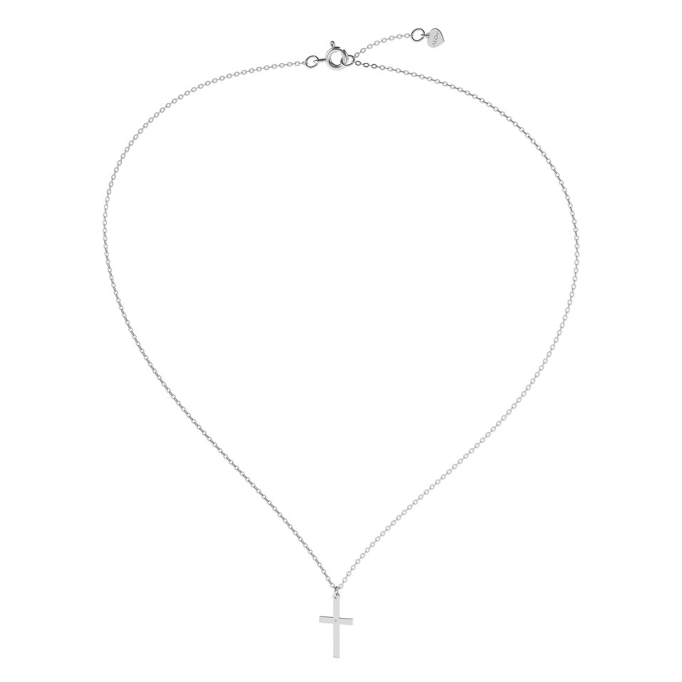 Diamond necklace Little Cross