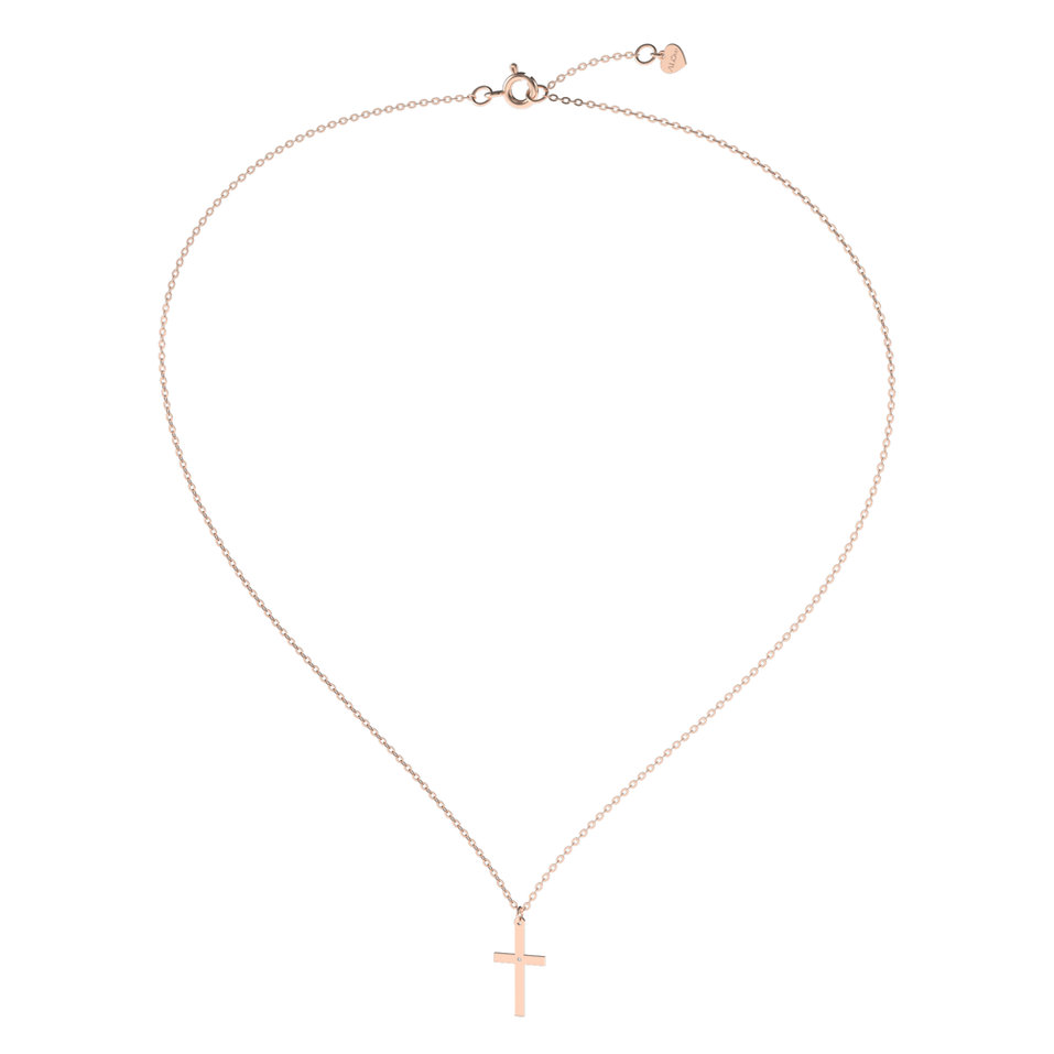 Diamond necklace Little Cross