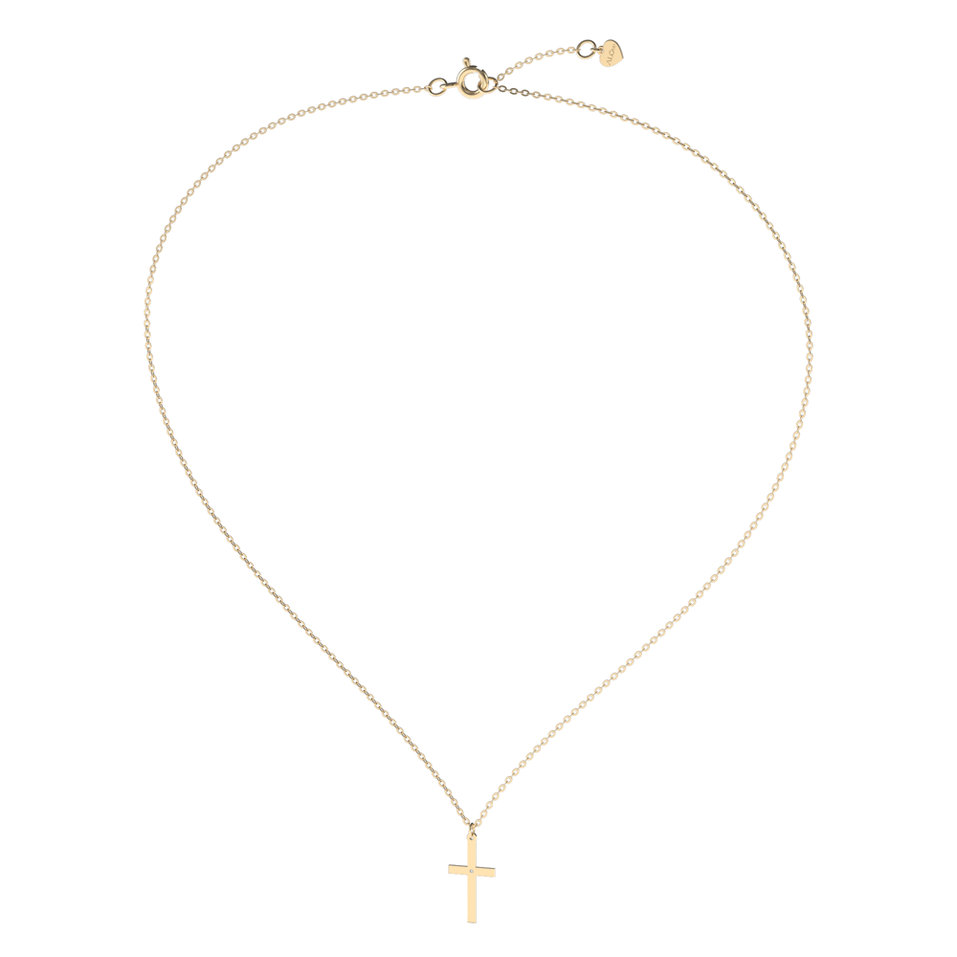 Diamond necklace Little Cross