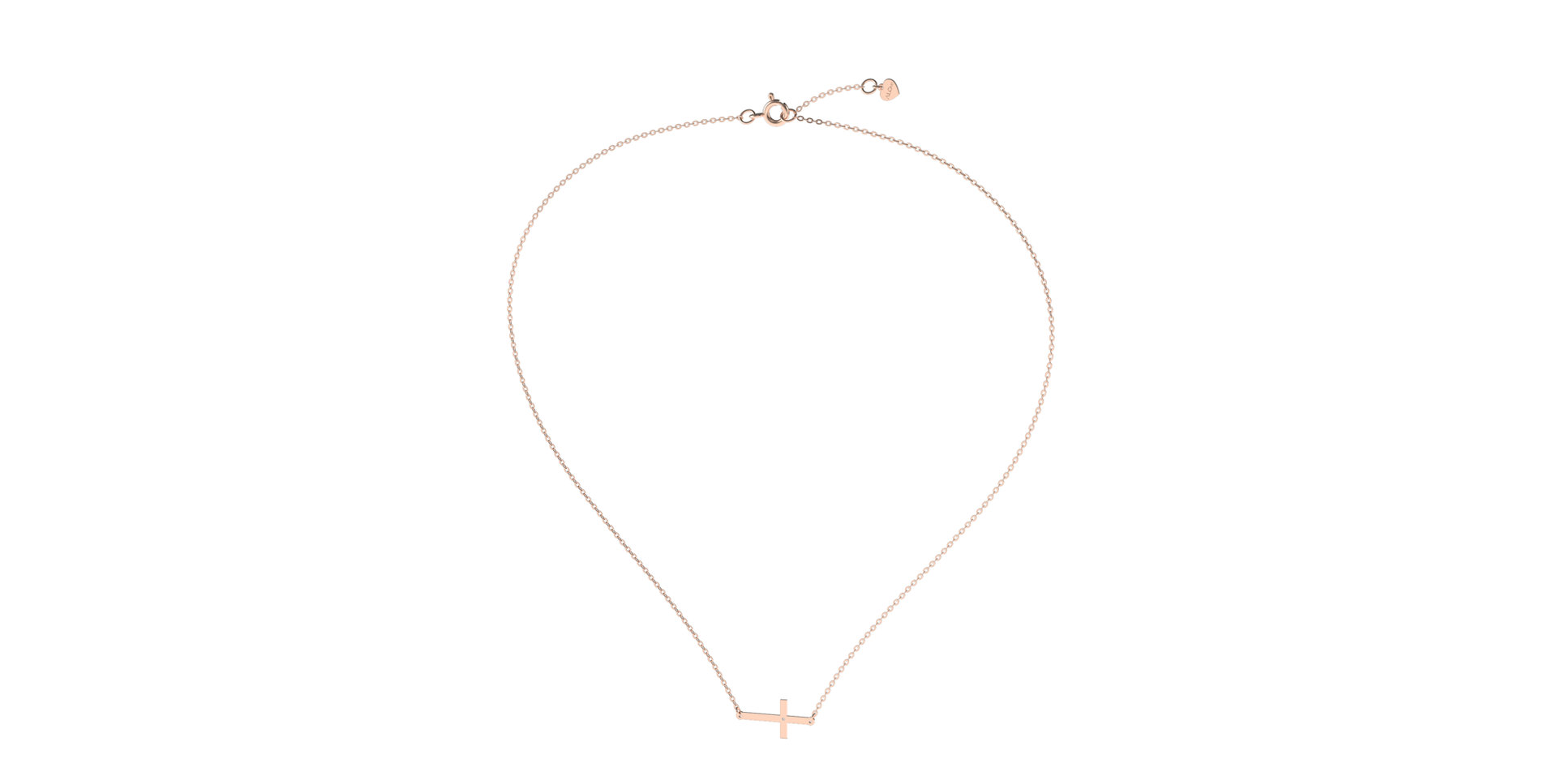 Diamond necklace Little Cross