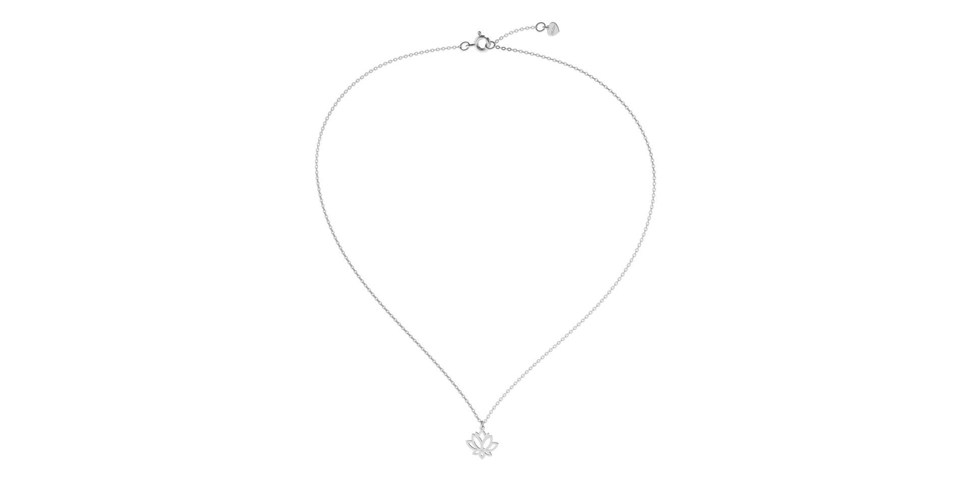 Diamond necklace Lotus Flower