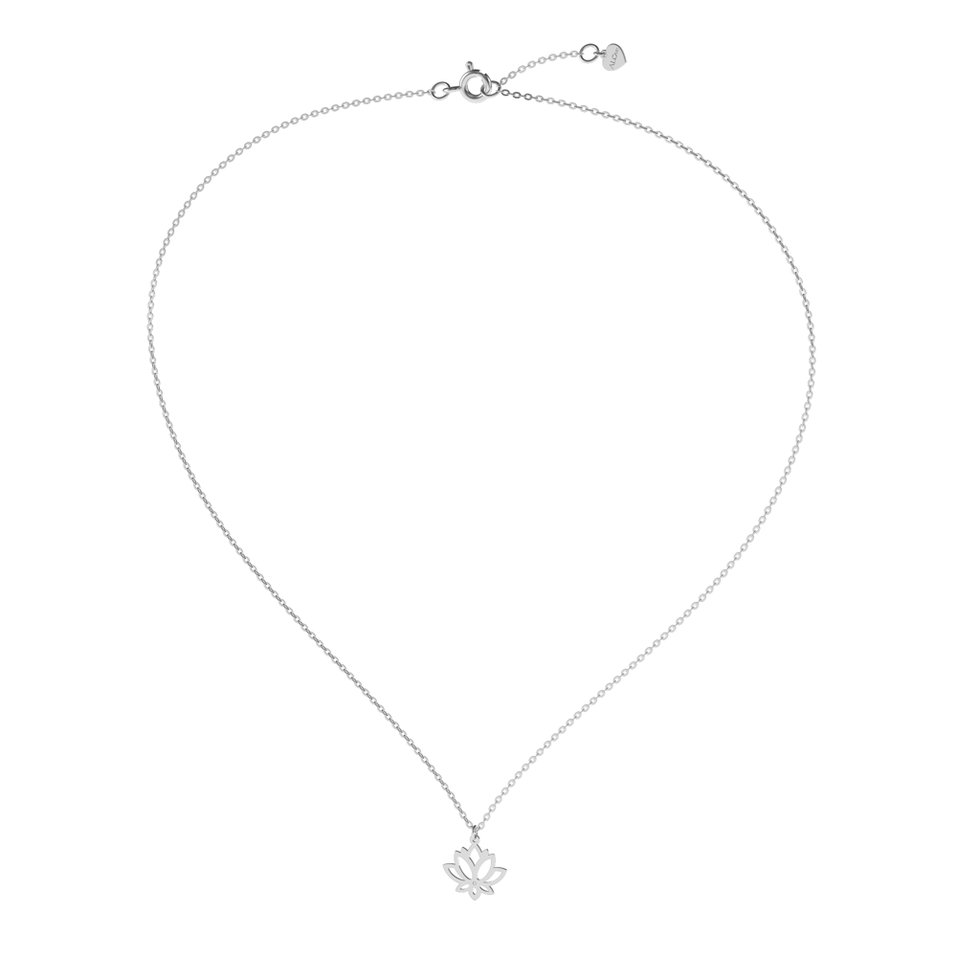 Diamond necklace Lotus Flower