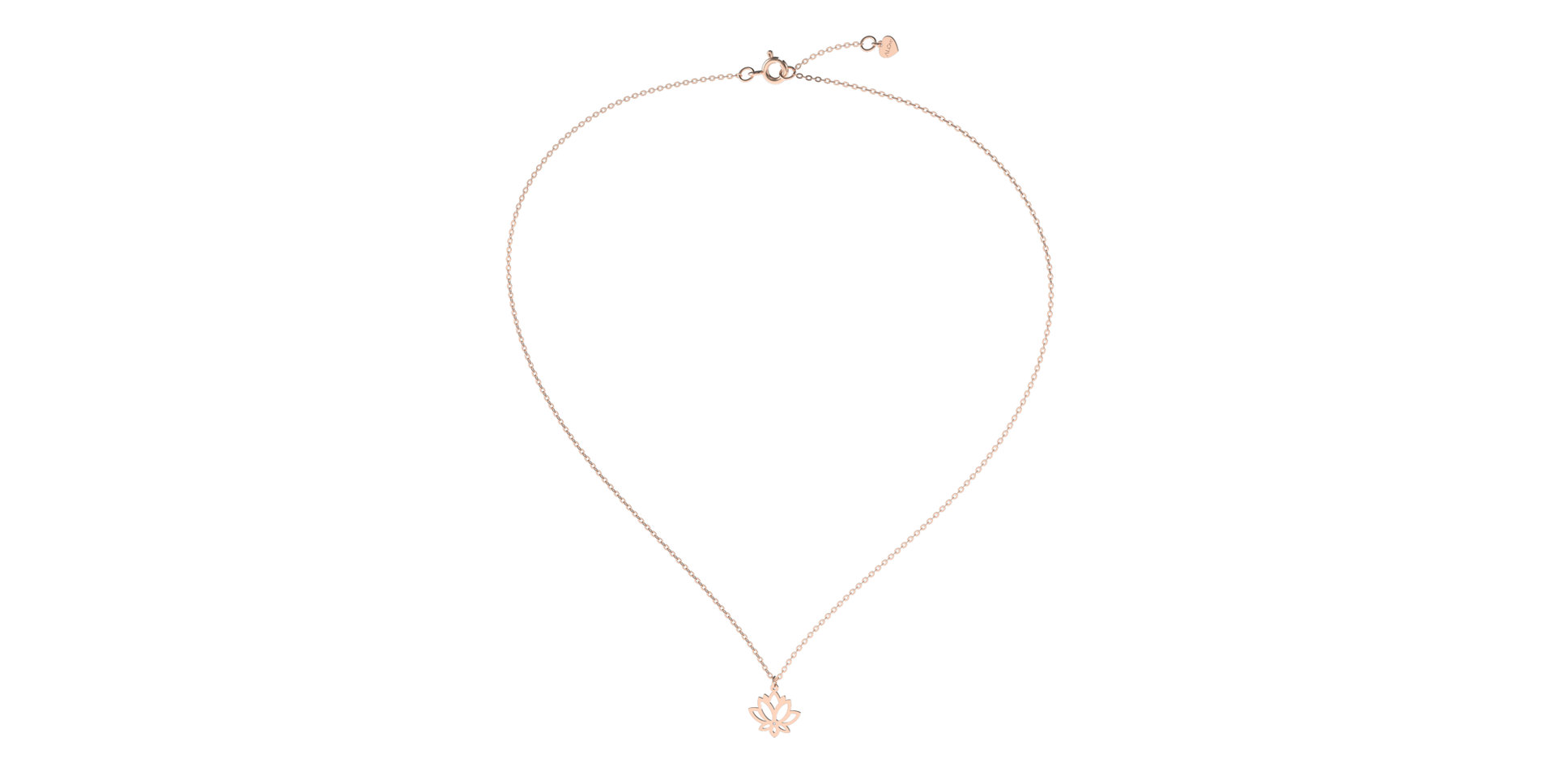 Diamond necklace Lotus Flower