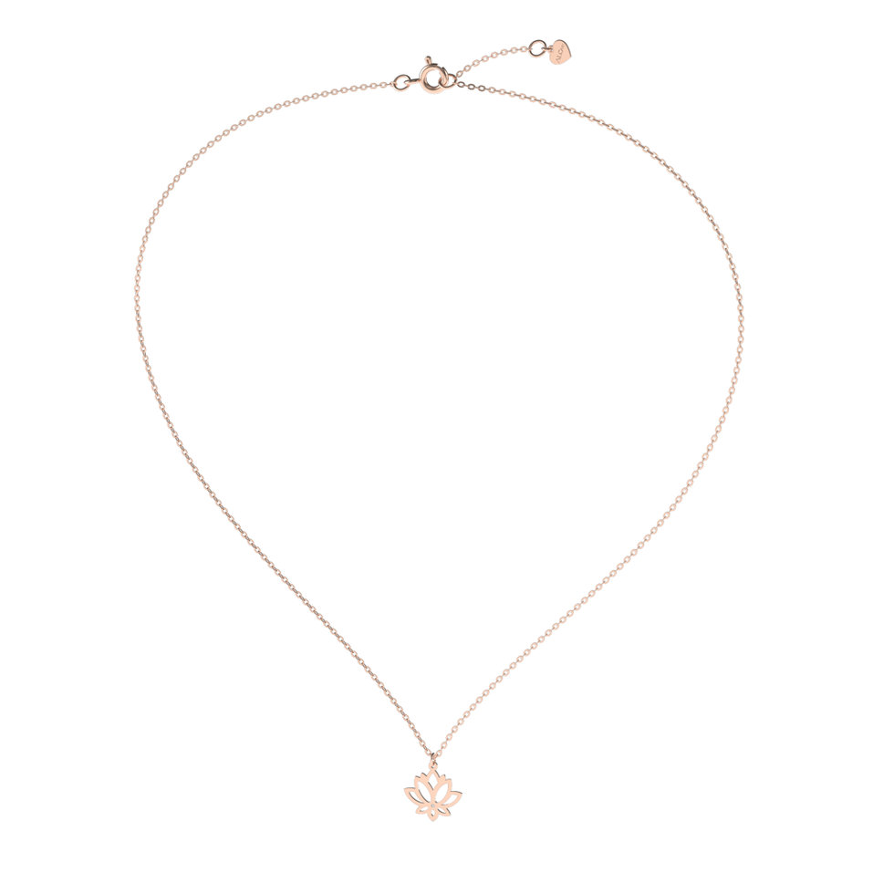 Diamond necklace Lotus Flower