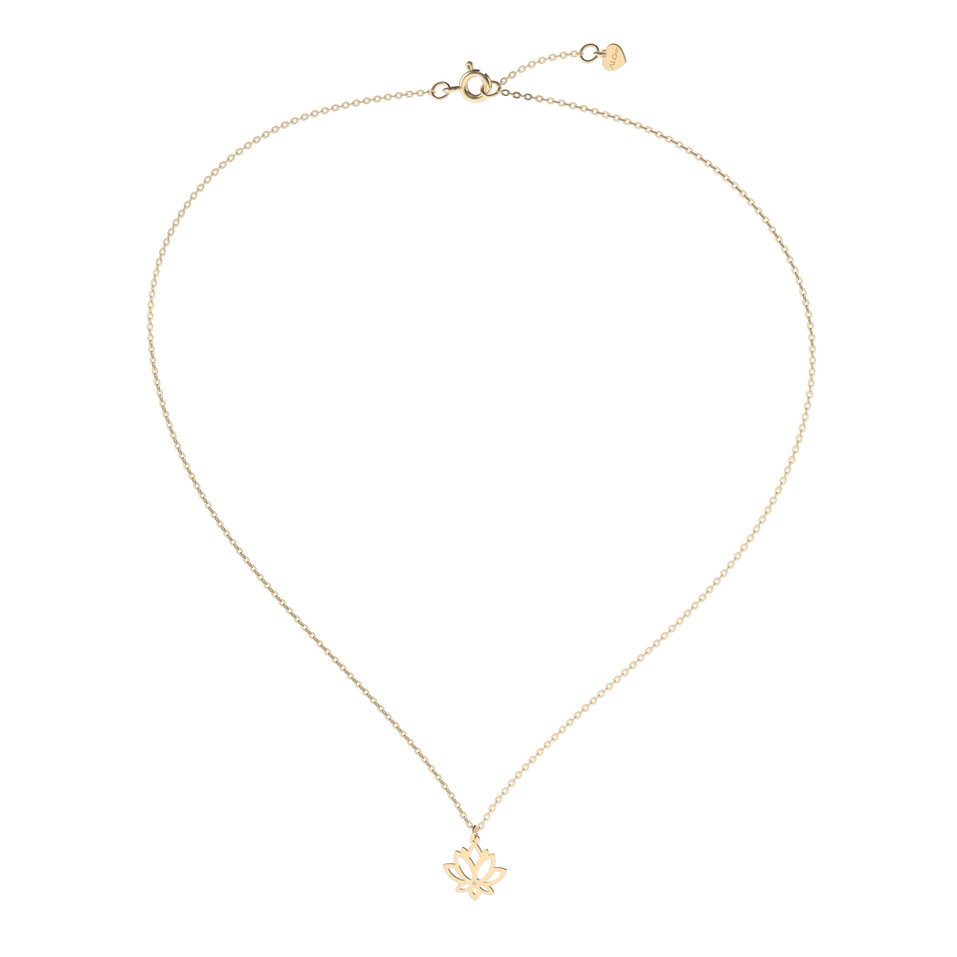 Diamond necklace Lotus Flower