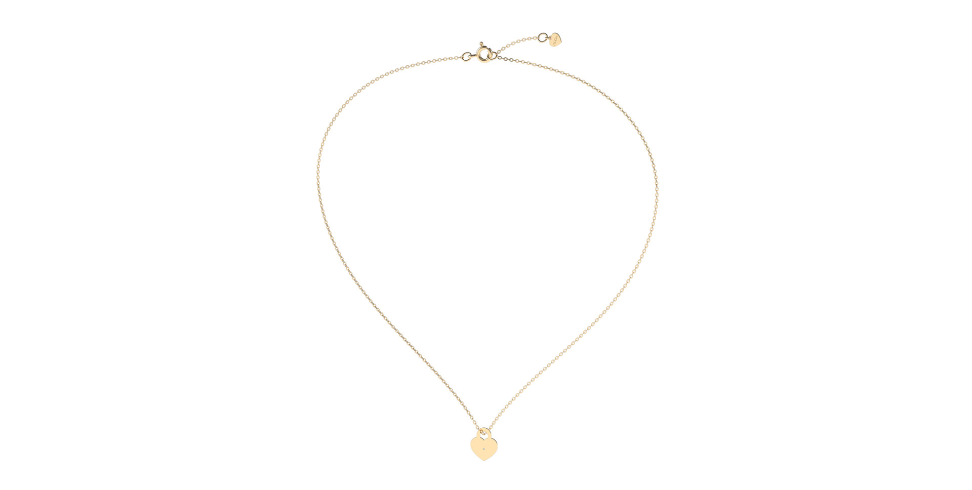 Diamond necklace Love Lock