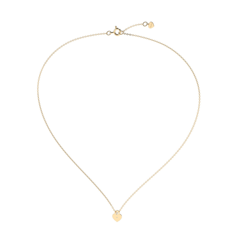 Diamond necklace Little Love Lock